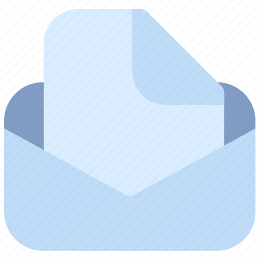 Email, envelope, open, mail, message, colored icon - Download on Iconfinder