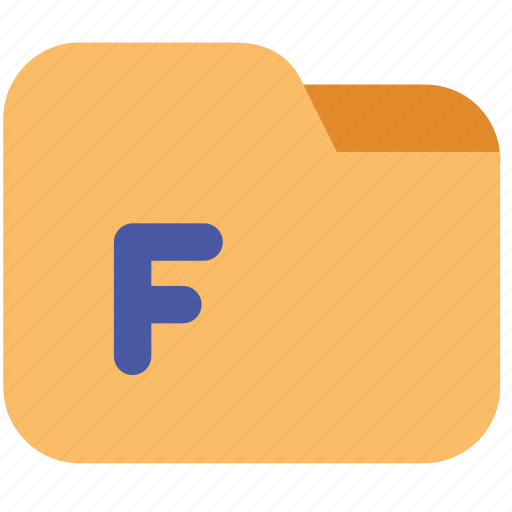 Folder, files, font, admin, documents, colored icon - Download on Iconfinder