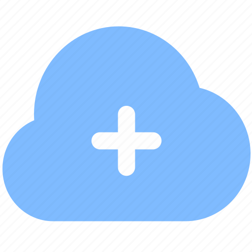 Cloud, add, storage, new, data, colored, user interface icon - Download on Iconfinder