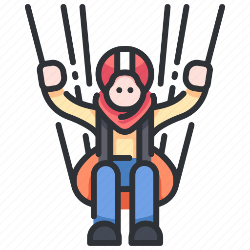 Activity, adventure, extreme, fly, parachute, paraglinding, sport icon - Download on Iconfinder
