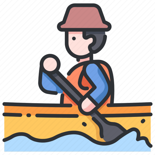 Adventure, boat, canoe, kayak, outdoor, sport, water icon - Download on Iconfinder