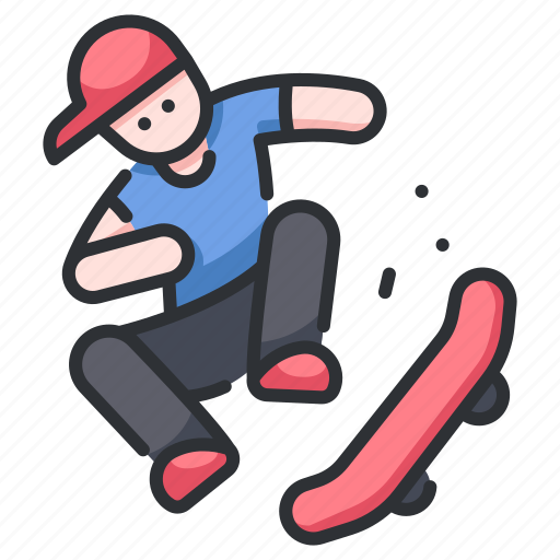 Extreme, jump, skate, skateboard, skateboarding, skating, street icon - Download on Iconfinder