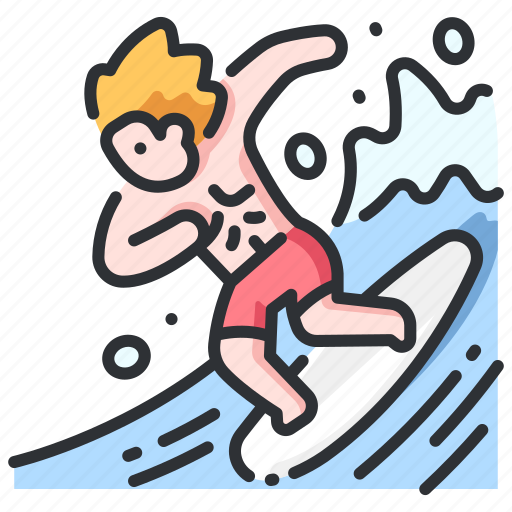 Board, summer, surfboard, surfer, surfing, water, wave icon - Download on Iconfinder