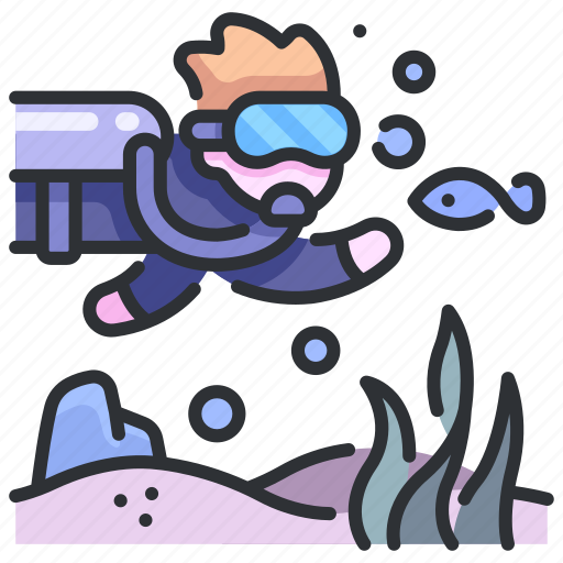 Coral, diving, ocean, reef, scuba, underwater, water icon - Download on Iconfinder