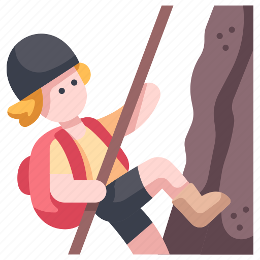 Adventure, climber, climbing, extreme, mountain, rappel, rope icon - Download on Iconfinder
