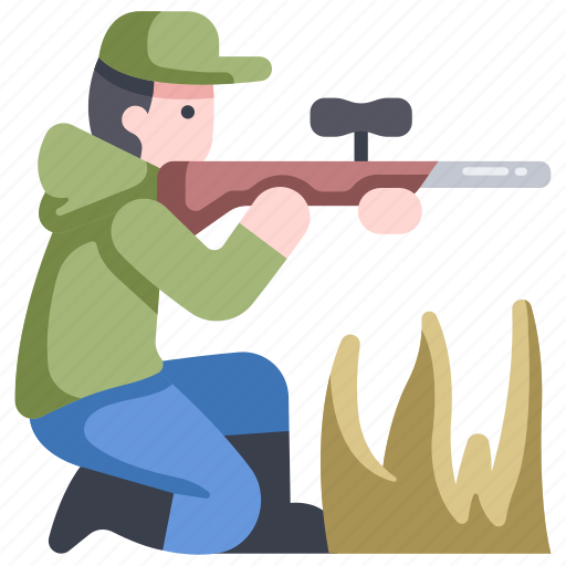 Forest, gun, hunt, hunter, outdoor, wild, wildlife icon - Download on Iconfinder