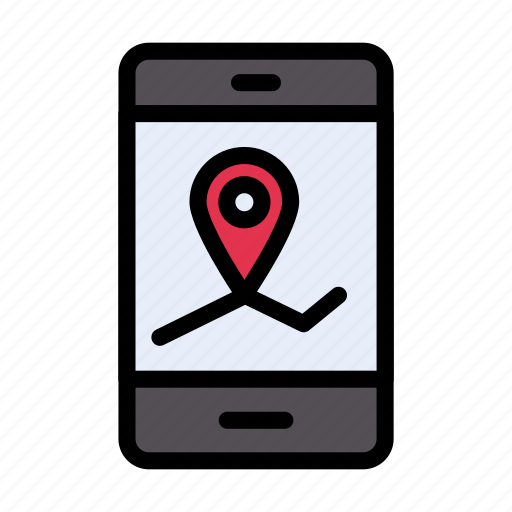 Location, map, mobile, phone, travel icon - Download on Iconfinder