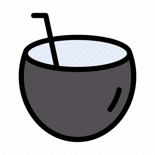 Coconut, drink, beach, outdoor, tour icon - Download on Iconfinder