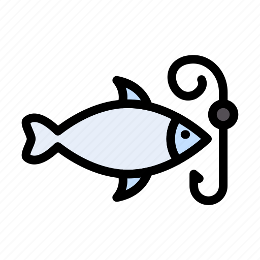 Fish, fishing, adventure, hook, outdoor icon - Download on Iconfinder