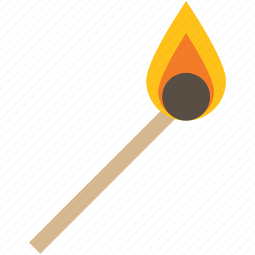 Fire, flame, lighter, match stick icon - Download on Iconfinder
