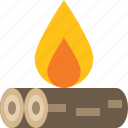 bonfire, campfire, fire, flame