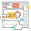 advertisement, channel, entertainment, internet, media, social, video 