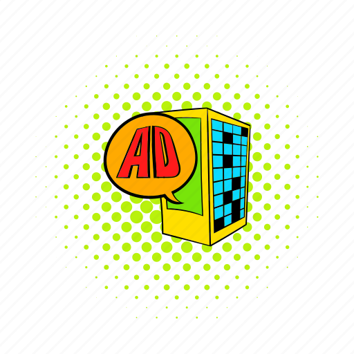 Ad, advertisement, advertising, building, business, comics, marketing icon - Download on Iconfinder