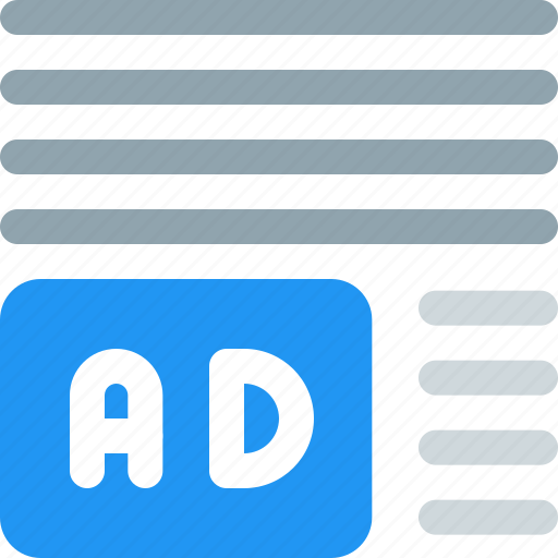 Ads, left, corner, margin, business, advertising icon - Download on Iconfinder