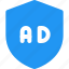 ads, shield, business, advertising 
