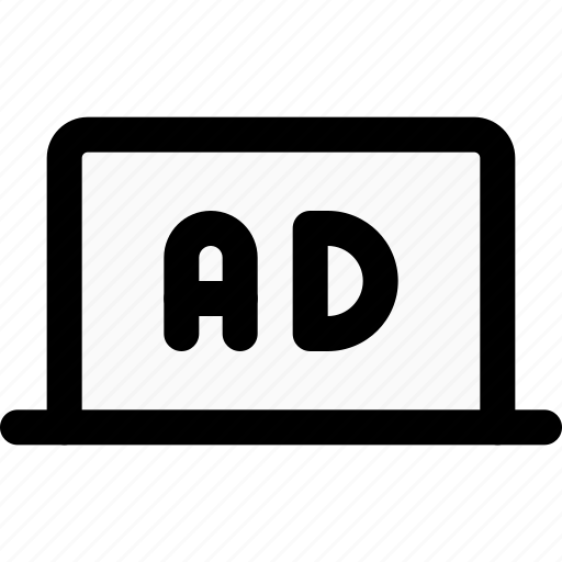 Ads, laptop, business, advertising icon - Download on Iconfinder