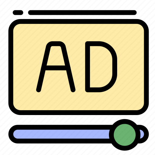 Advertising, ads, promotion, advertisement, video, player, marketing icon - Download on Iconfinder