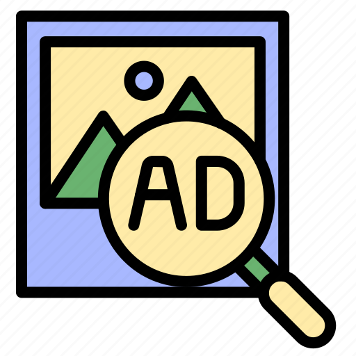 Advertising, ads, advertisement, image, picture, search, find icon - Download on Iconfinder