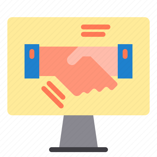 Ads, advertising, communication, hand, shake icon - Download on Iconfinder