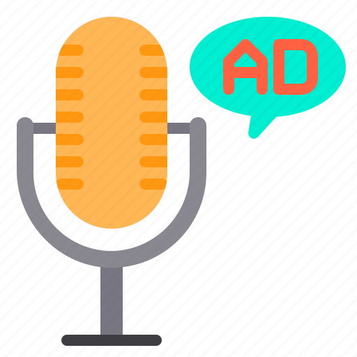 Ads, advertising, communication, microphone icon - Download on Iconfinder