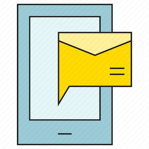 Letter, message, mobile, phone icon - Download on Iconfinder