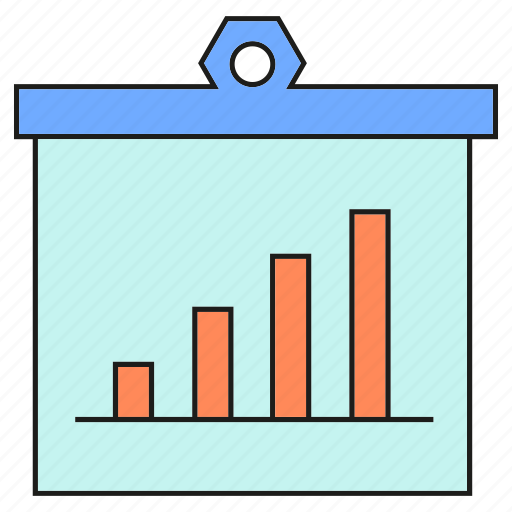 Bar chart, graph, growth, slide, stats icon - Download on Iconfinder