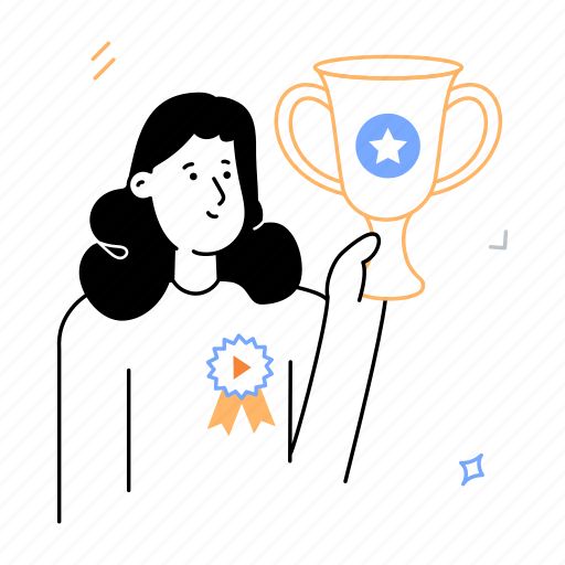 Winner, achievement, success, champion, trophy illustration - Download on Iconfinder
