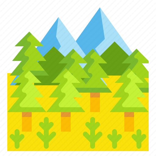 Forest, landscape, nature, tree, woodland icon - Download on Iconfinder