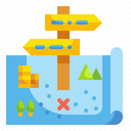 Guidepost, location, map, sign, travel icon - Download on Iconfinder
