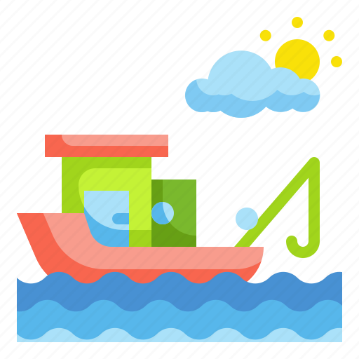 Boat, fishing, sailing, ship, trasportation icon - Download on Iconfinder