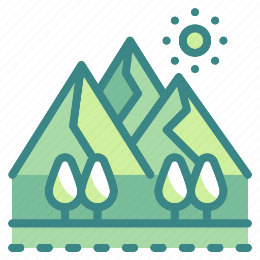 Forest, landscape, mountain, nature, tree icon - Download on Iconfinder