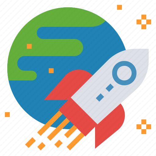 Aerospace, astronautic, earth, launch, spacecraft, spaceship icon - Download on Iconfinder