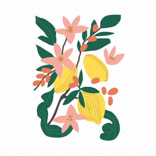 Floral, flower, botanical, garden, nature, spring, plant illustration - Download on Iconfinder
