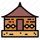 african, buildings, house, relax