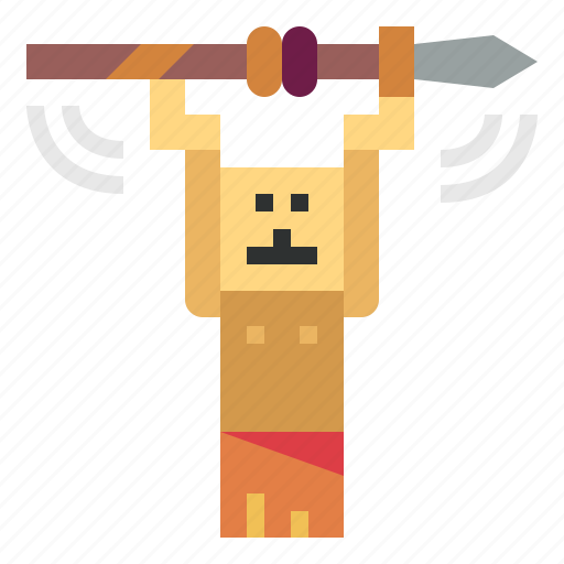 Age, primitive, spear, stone, warrior icon - Download on Iconfinder