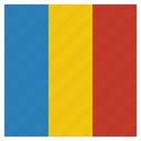 chad, country, flag, national