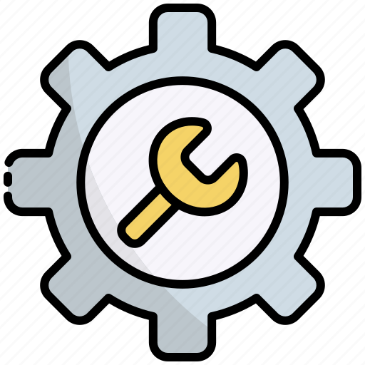 Maintenance, repair, service, equipment, wrench, business, system icon - Download on Iconfinder
