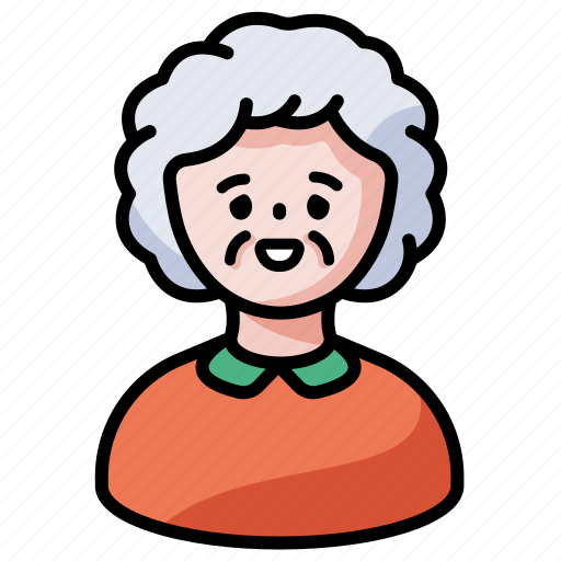 Elder, woman, elderly, retirement, senior, grandmother, baby boom icon - Download on Iconfinder