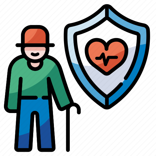 Health insurance, elder, elderly, protection, security, healthcare, insurance icon - Download on Iconfinder