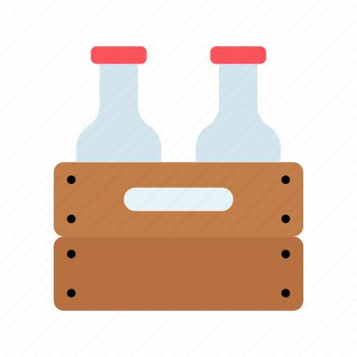 Bottle, basket, drink, pure icon - Download on Iconfinder