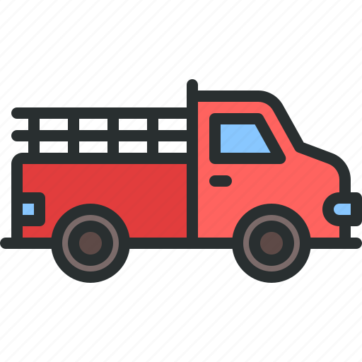 Pick, up, truck, gardening, transportation, transport icon - Download on Iconfinder