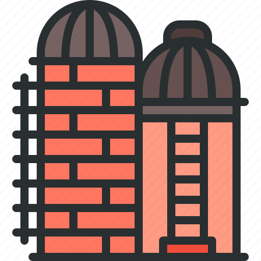 Silo, industry, water, barn, buildings icon - Download on Iconfinder