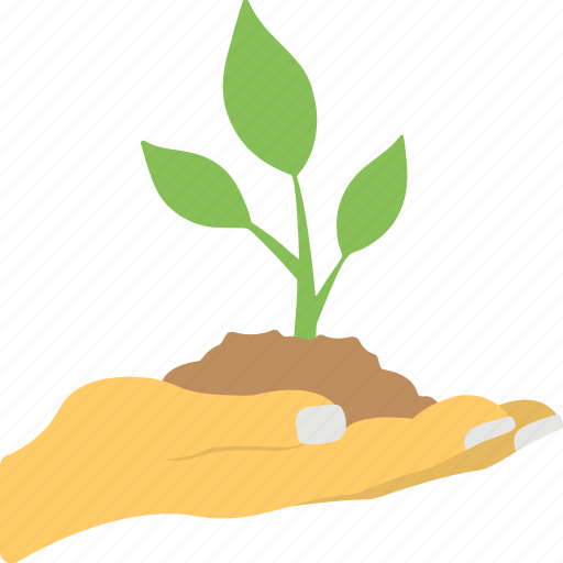 Agriculture, environment protection, growth concept, plant in hand, planting icon - Download on Iconfinder