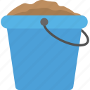 agriculture, farming concept, mud bucket, planting, sand bucket 