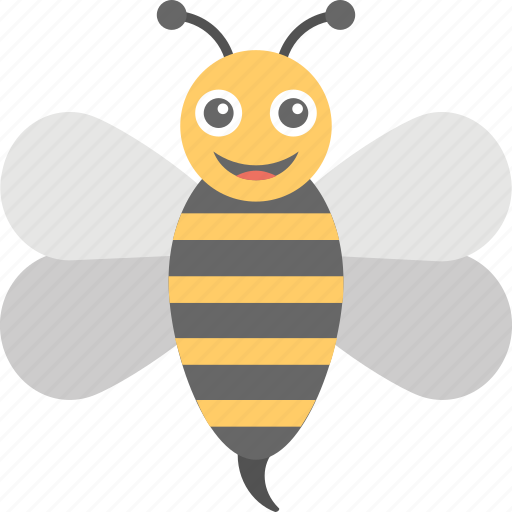 Animal, cartoon bee, honey bee, insect, worker bee icon - Download on Iconfinder