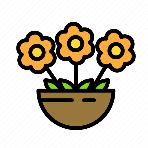Earth, farm, flower, garden, pot icon - Download on Iconfinder