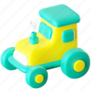tractor, vehicle, agriculture, farming, farm, transport, transportation, construction, truck 