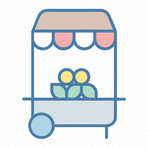 Commerce, food, food stall, food stand, stall, stand, street icon - Download on Iconfinder