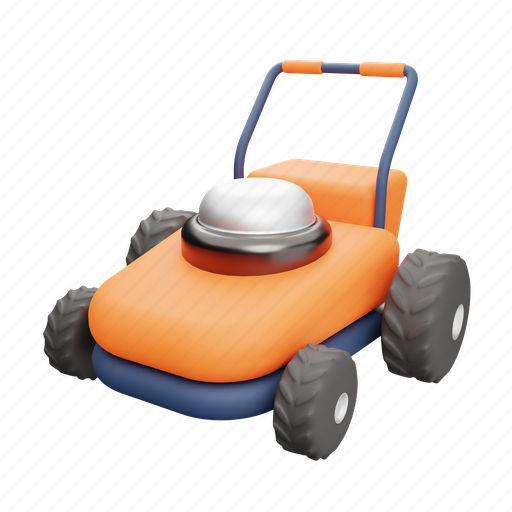 Lawn, mower, gardening 3D illustration - Download on Iconfinder