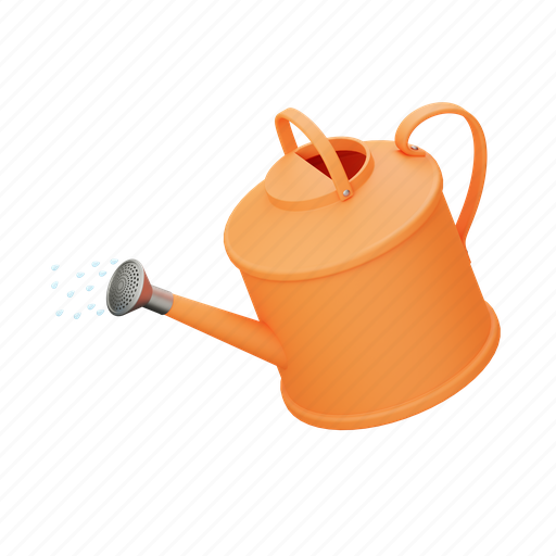 Waterpot, watering, gardening 3D illustration - Download on Iconfinder